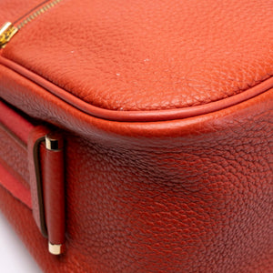 HERMES BOURLINGUE SHOULDER BAG CLEMENCE ROSE JAIPUR GHW STAMP SQUARE Q