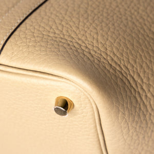 HERMES PICOTIN 18 LOCK BAG CLEMENCE TRENCH GHW STAMP K