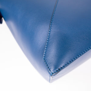 LOEWE LARGE PUZZLE BLUE CALF SKIN LEATHER SHW