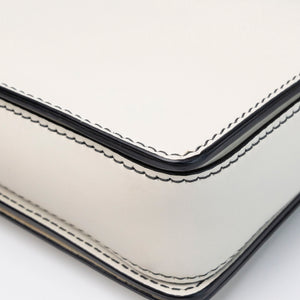 CHRISTIAN DIOR DIOR REVOLUTION FLAP BAG WHITE CALFSKIN SHW