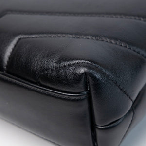 SAINT LAURENT TOY LOULOU BAG QUILTED BLACK GHW