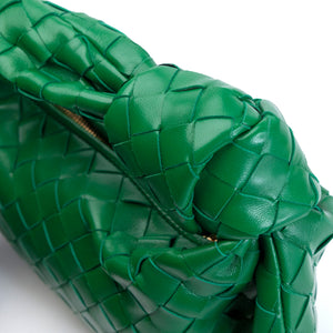 BOTTEGA VENETA MINI JODIE GREEN LAMBSKIN GHW