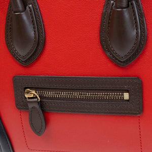 CELINE NANO TRICOLOR LUGGAGE BAG LEATHER GHW