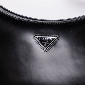 PRADA CLEO BAG BLACK CALFSKIN LEATHER SHW