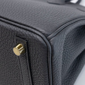 HERMES BIRKIN 25 VEAU TOGO PLOMB GHW STAMP K