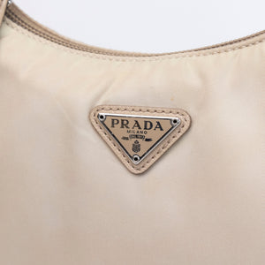 PRADA RE-EDITION 2000 SHOULDER BAG BEIGE NYLON SHW