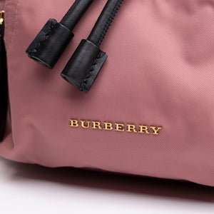 BURBERRY MINI RUCKSACK PINK NYLON BACKPACK GHW
