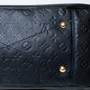 LOUIS VUITTON ARTSY MM BLACK MONOGRAM EMPREINTE LEATHER GHW