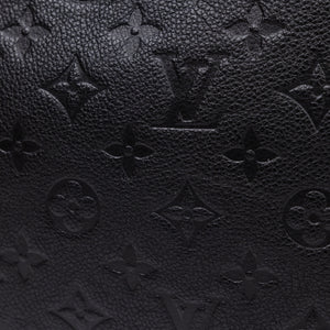 LOUIS VUITTON SAINTONGE MONOGRAM EMPREINTE BLACK LEATHER GHW