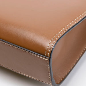 BURBERRY MINI POCKET BAG BROWN CALFSKIN GHW