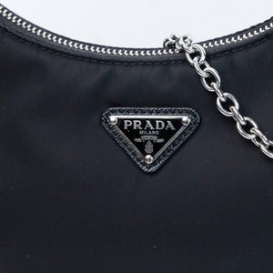 PRADA RE-EDITION 2005 SHOULDER BAG RE-NYLON BLACK SHW