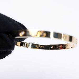 CARTIER LOVE 18K YELLOW GOLD BRACELET WITH DIAMOND