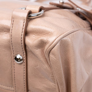 MIU MIU VITELLO LUX BOW SATCHEL CALFSKIN LEATHER