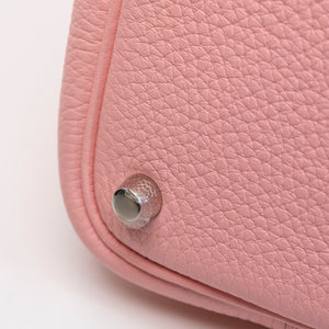 HERMES PICOTIN 18 LOCK BAG CLEMENCE 3Q ROSE SAKURA SHW STAMP W