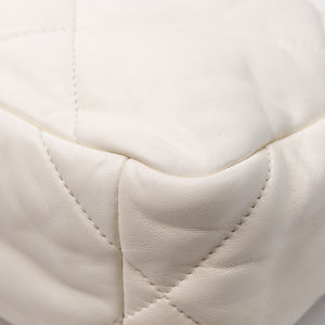 CHANEL SMALL 19 BAG WHITE LAMBSKIN MULTICOLOUR HARDWARE