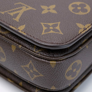 LOUIS VUITTON POCHETTE METIS EAST WEST MONOGRAM CANVAS GHW (MICROCHIP)