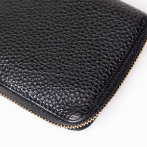 PRADA ZIP AROUND WALLET IN BLACK GHW