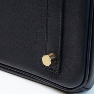 HERMES BIRKIN 25 VOLUPTO BLACK GHW STAMP G
