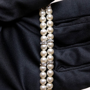 CHANEL 24K CC CLOVER PEARL NECKLACE