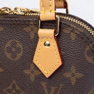 LOUIS VUITTON ALMA BB MONOGRAM CANVAS GHW (MICROCHIP)