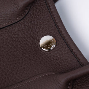 HERMES GARDEN PARTY 23 TOGO 47 CHOCOLATE SHW STAMP K