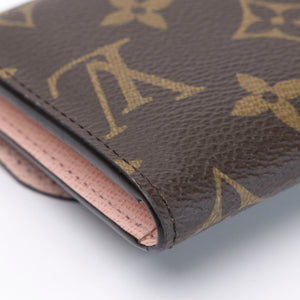 LOUIS VUITTON ROSALIE COIN CASE BROWN / PINK MONOGRAM GHW