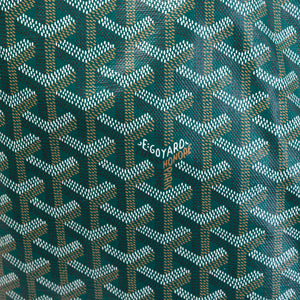 GOYARD SAINT LOUIS PM TOTE BAG GOYARDINE CANVAS GREEN SHW