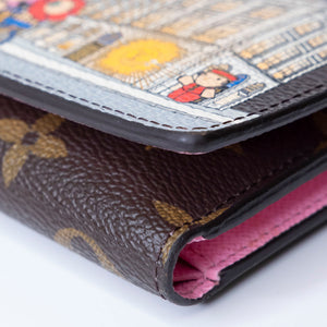 LOUIS VUITTON 2022 CHRISTMAS ANIMATION PARIS VICTORINE WALLET MONOGRAM GHW