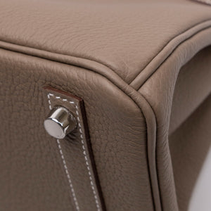 HERMES BIRKIN 25 ETOUPE TOGO LEATHER SHW STAMP K