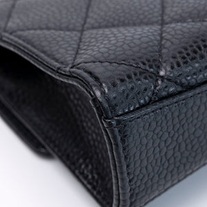 CHANEL 26C MINI FLAP BAG BLACK CAVIAR GHW (MICROCHIP)