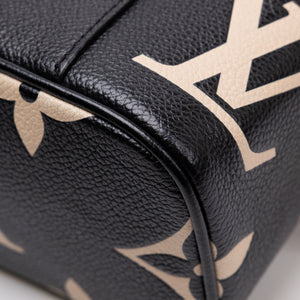 LOUIS VUITTON VANITY PM BLACK/BEIGE CALFSKIN GHW (MICROCHIP)