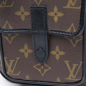 LOUIS VUITTON CHRISTOPHER WEARABLE WALLET MONOGRAM BLACK HARDWARE (MICROCHIP)