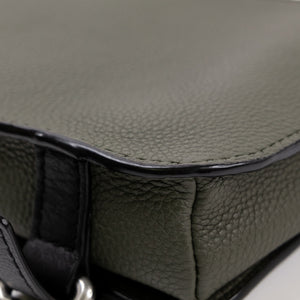 LOEWE MILITARY MESSENGER BAG CALFSKIN LEATHER KHAKI GREEN SHW