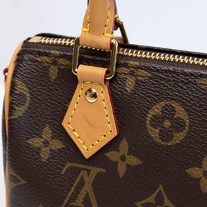 LOUIS VUITTON NANO SPEEDY MONOGRAM CANVAS GHW (MICROCHIP)
