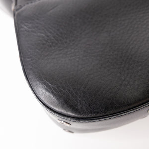CHRISTIAN DIOR VINTAGE PUNK SHOULDER BAG BLACK SHW