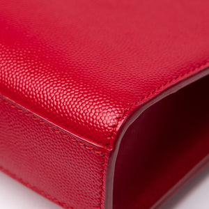 SAINT LAURENT KATE BAG MEDIUM RED CALFSKIN LEATHER GHW