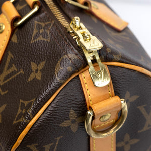 LOUIS VUITTON SPEEDY BANDOULIERE 25 MONOGRAM CANVAS / LEATHER GHW