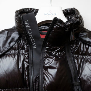 MONCLER GRENOBLE JOCELME CROPPED DOWN JACKET BLACK SIZE 2