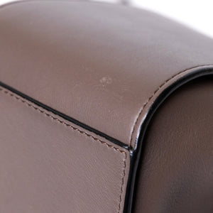 LOEWE MINI HAMMOCK DRAWSTRING BAG GRAINED CALF SKIN DARK TAUPE SHW