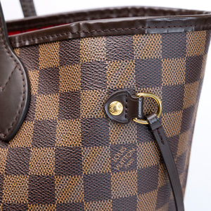 LOUIS VUITTON NEVERFULL MM DAMIER EBENE CANVAS GHW