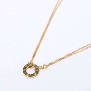 CARTIER LOVE NECKLACE 2 DIAMONDS YELLOW GOLD