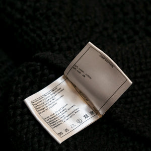 CHANEL 22S CARDIGAN BLACK COTTON / SILK