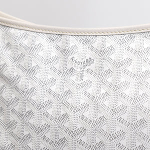 GOYARD BOHEME HOBO BAG WHITE GOYARDINE CANVAS / CALFSKIN SHW