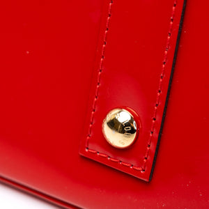 LOUIS VUITTON ALMA BB MONOGRAM PATENT RED GHW