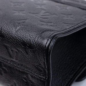 LOUIS VUITTON SAINT SULPICE PM SHOULDER BAG BLACK MONOGRAM EMPREINTE LEATHER GHW