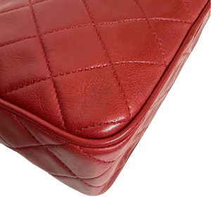 CHANEL VINTAGE CROSSBODY BAG RED GHW