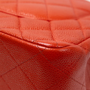 CHANEL JUMBO CLASSIC DOUBLE FLAP RED CAVIAR LEATHER GHW