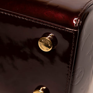 LOUIS VUITTON VERNIS BREA MM BAG MONOGRAM PATENT AMARANTE GHW