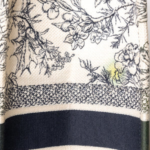 CHRISTIAN DIOR LARGE BOOK TOTE TOILE DE JOUY EMBROIDERY