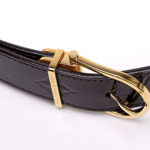 LOUIS VUITTON MONOGRAM VERNIS BELT